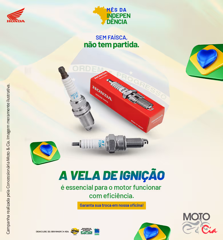 Banner Vela - Produtos e acessórios Honda