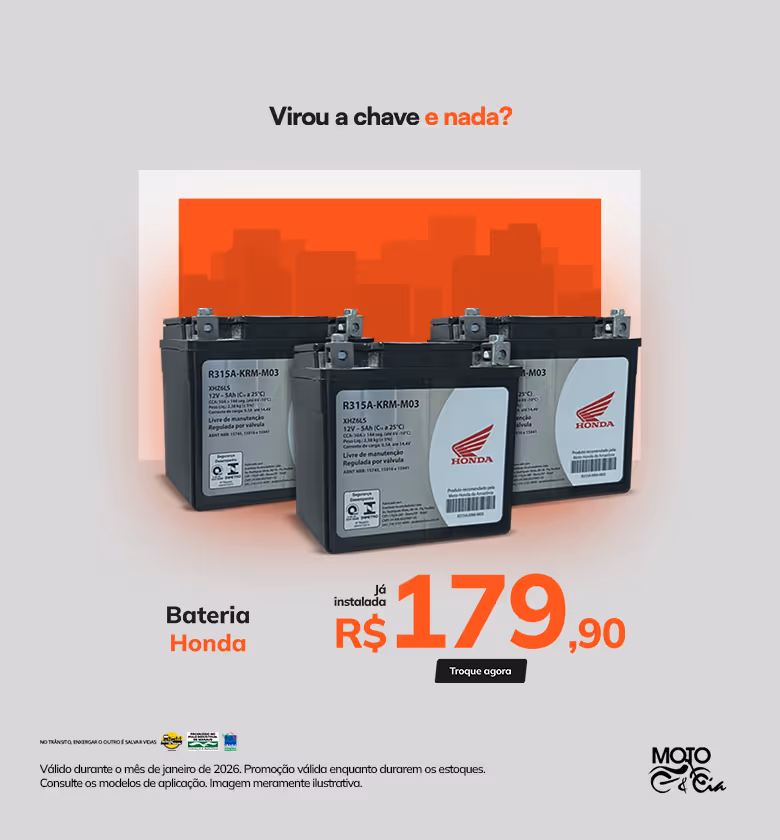 Banner Janeiro Moto e Cia Baterias Honda