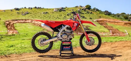 Suspensão Showa da CRF 250R em uso