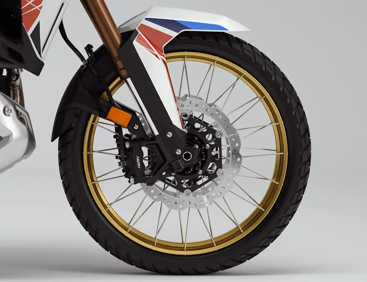 Freios dianteiros da CRF 1100L Africa Twin Adventure Sports ES branco perolizado - 4 de 24