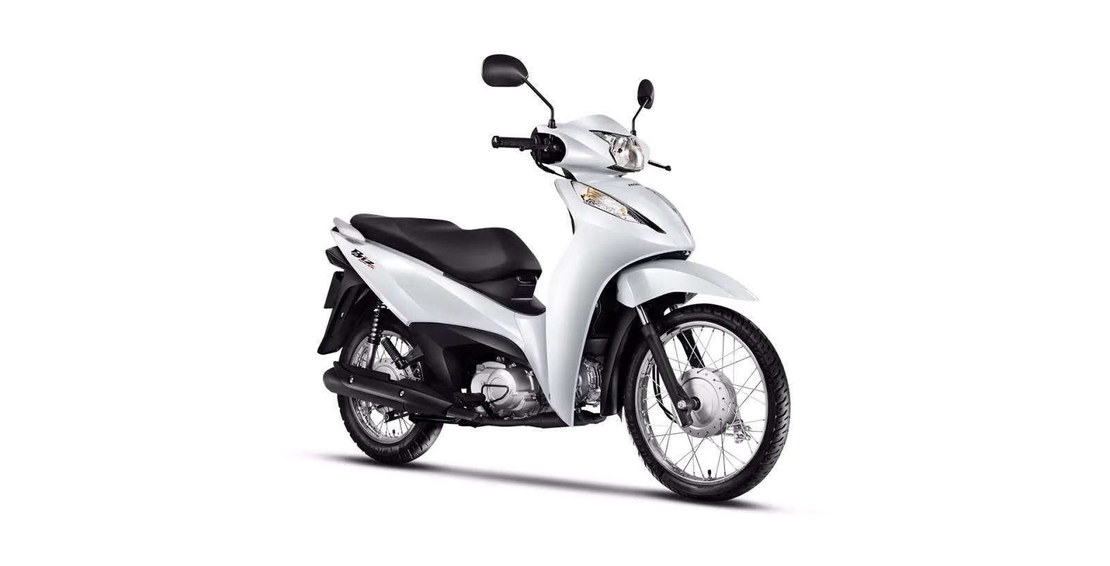Honda Biz 125 ES dianteira direita branca - 11 de 32