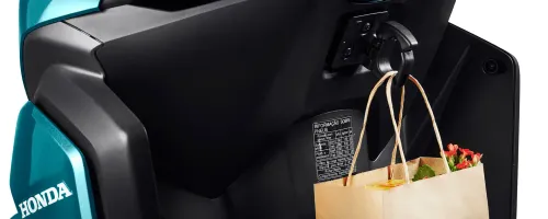 Detalhe do gancho de utilidades Elite 125