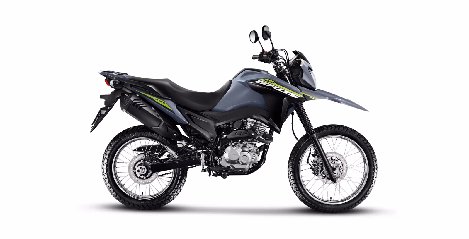 NXR 160 Bros lateral cinza - 6 de 17