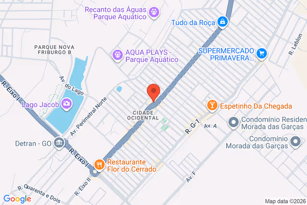 Mapa da localização - Ocidental