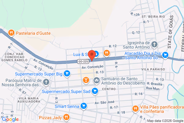 Mapa da localização - Santo Antônio