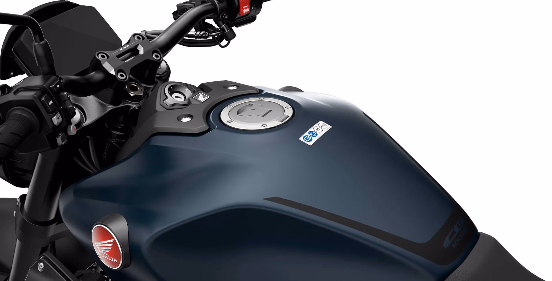 CB 1000R Black Edition tampa do tanque azul fosco - 8 de 10