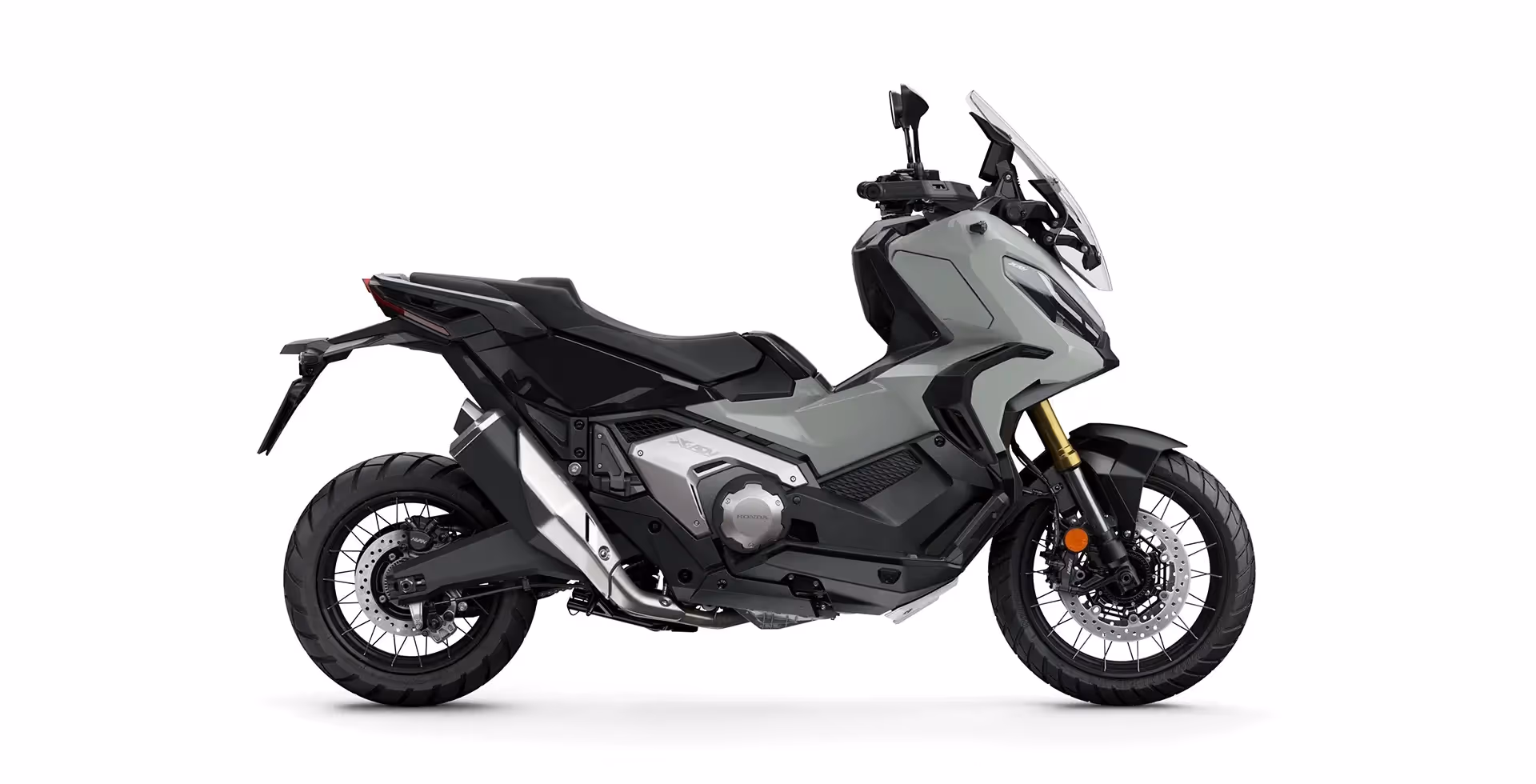 Honda X-ADV azul vista lateral