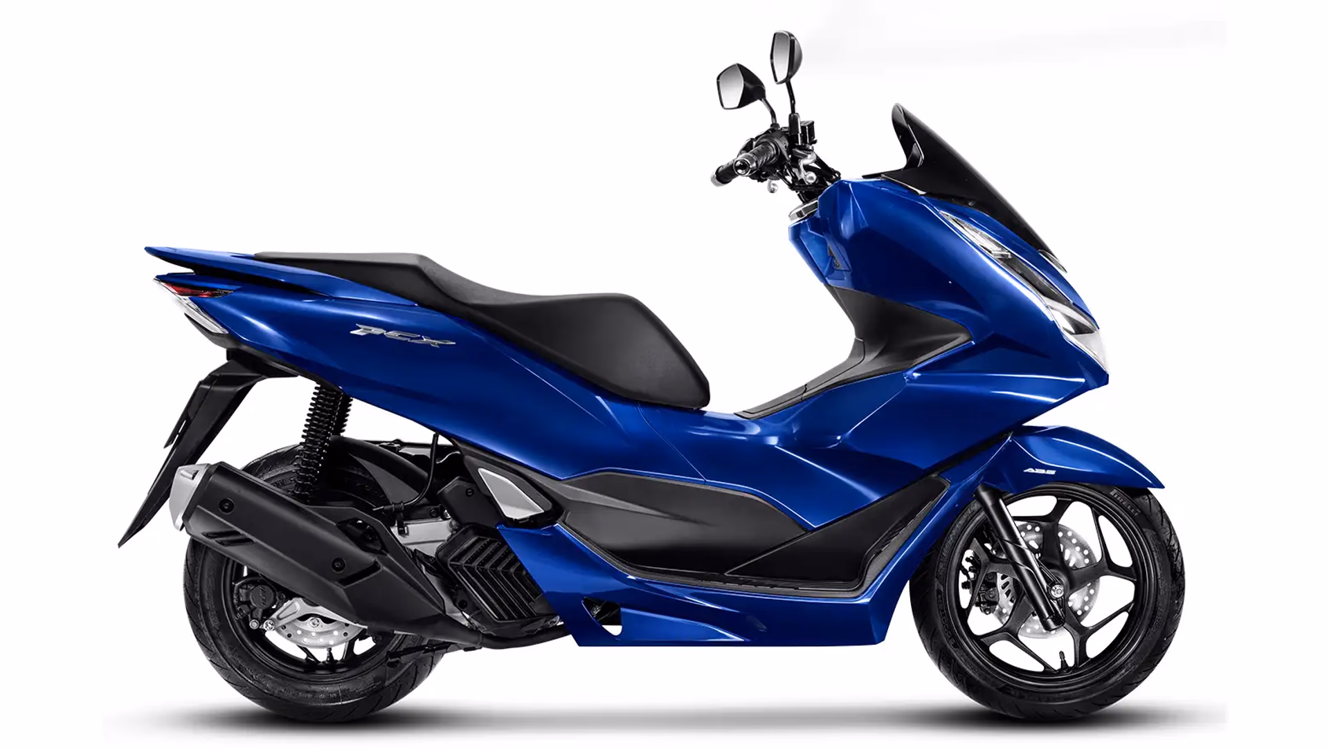 PCX na cor azul perolizado, vista da lateral direita - 27 de 38