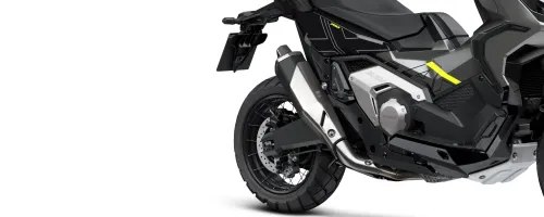 Detalhe da suspensão traseira Honda X-ADV 2025