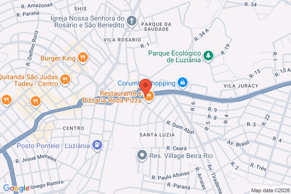 Mapa da localização - Luziânia (Matriz)
