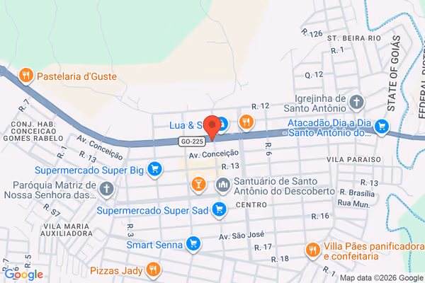 Mapa da localização - Santo Antônio
